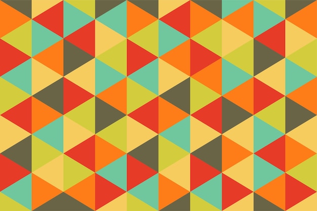 Trójkąt geometryczny, tło retro, mozaika, tło vintage dla plakatów, banerów, ulotek