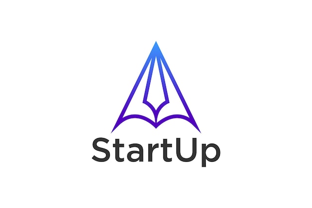 Plik wektorowy trójkąt kształt logo projekt biznes startup technologia nowoczesny symbol ikony