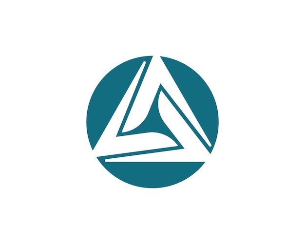 Plik wektorowy trójkąt logo szablon wektor