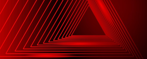 Trójkątny czerwony element geometryczny wektor szablon transparent
