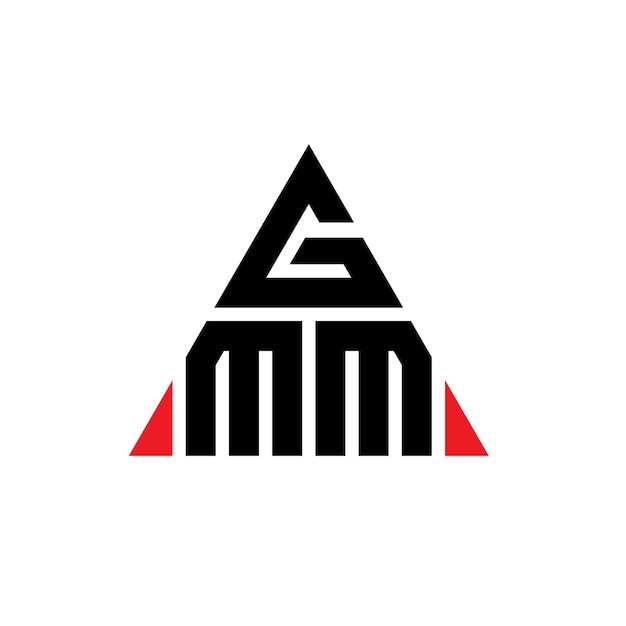 Plik wektorowy trójkątny logo z kształtem trójkąta, monogram, wektor trójkątnego logo, szablon logo z czerwonym kolorem, prosty, elegancki i luksusowy logo.