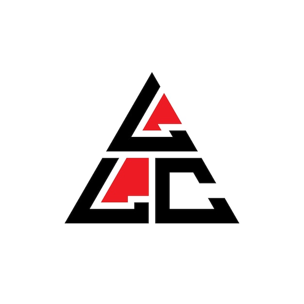 Plik wektorowy trójkątowy logo z kształtem trójkąta, trójkątny logo z monogramem, wektorowy logo z czerwonym kolorem, prosty, elegancki i luksusowy logo.