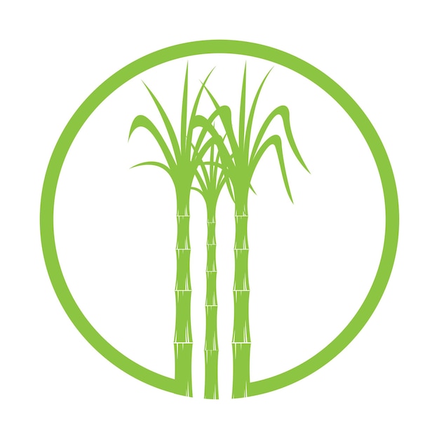 Plik wektorowy trzcina cukrowa logo ikona symbol wektor ilustracja szablon projektu