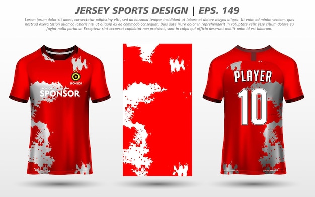 Tshirt Sport Design Makieta Abstrakcyjny szablon Pobieranie Premium