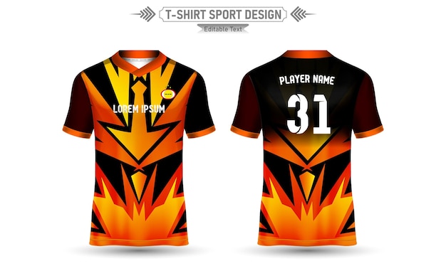 Tshirt Sport Design makieta abstrakcyjny szablon