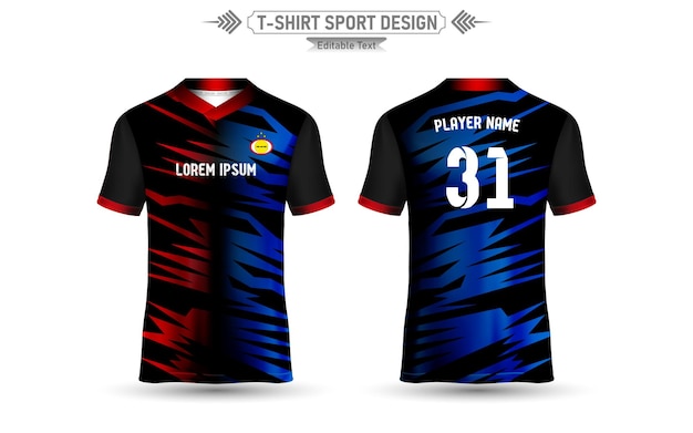 Tshirt Sport Design Makieta Abstrakcyjny Szablon