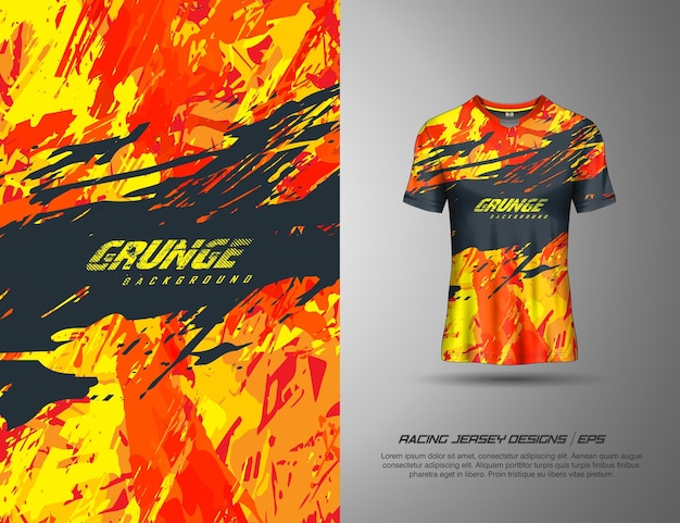 Tshirt sportowy grunge tekstury tła dla koszulki piłkarskiej zjazdowe kolarstwo piłkarskie gry