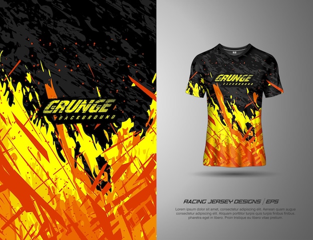 Tshirt sportowy grunge tekstury tła dla koszulki piłkarskiej zjazdowe kolarstwo piłkarskie gry