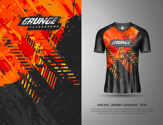 Tshirt sportowy grunge tekstury tła dla koszulki piłkarskiej zjazdowe kolarstwo piłkarskie gry