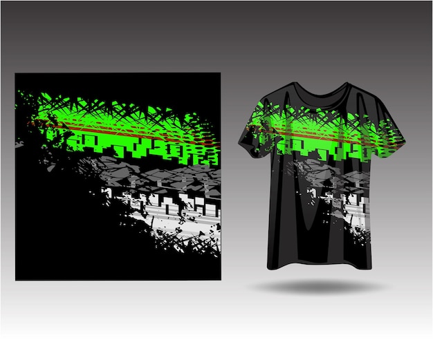 Tshirt Sportowy Tło Grunge Dla Ekstremalnych Drużyn Koszulek Wyścigowych Na Rowerze W Piłce Nożnej