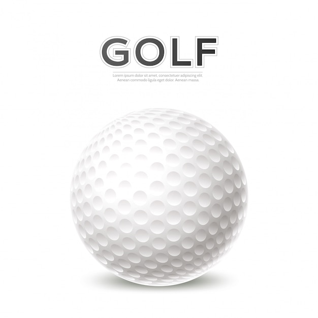 turniej golfowy plakat 3d piłka golfowa