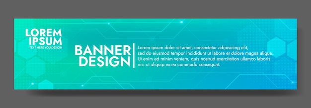 Turquoise Tech Banner Połączenia