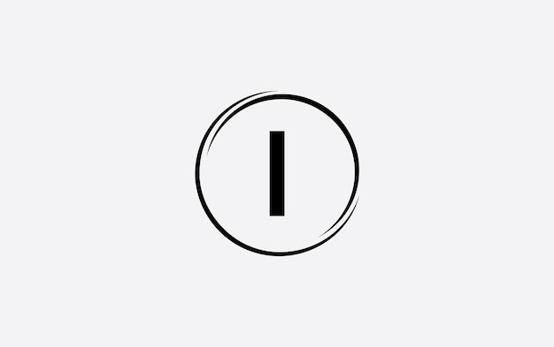 Twardy symbol I w czarnym kręgu