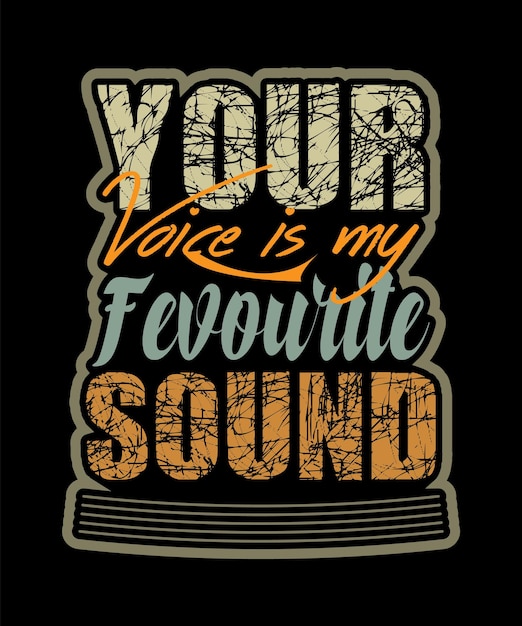 Twój Głos To Moja Ulubiona Kreatywna Koszulka Dźwiękowa