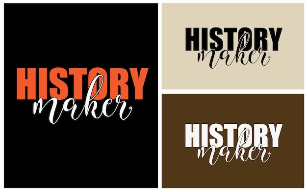 Plik wektorowy twórca historii typografia wektor t shirt design