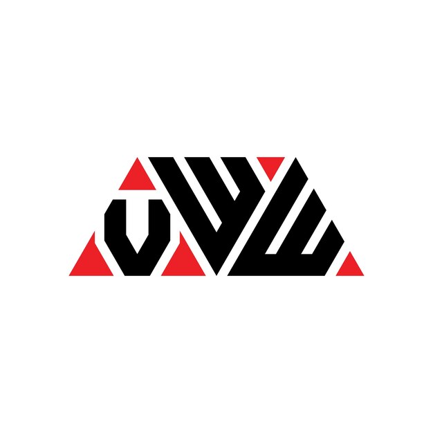 Plik wektorowy tworzenie logo w kształcie trójkąta, monogram, wektor trójkątny, wzór logo z czerwonym kolorem, logo trójkątne, logo proste, eleganckie i luksusowe.