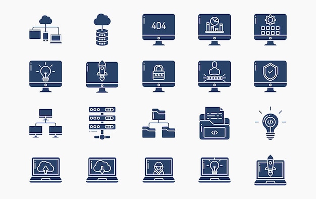 Tworzenie Oprogramowania I Programowanie Ikona Ilustracja Wektorowa