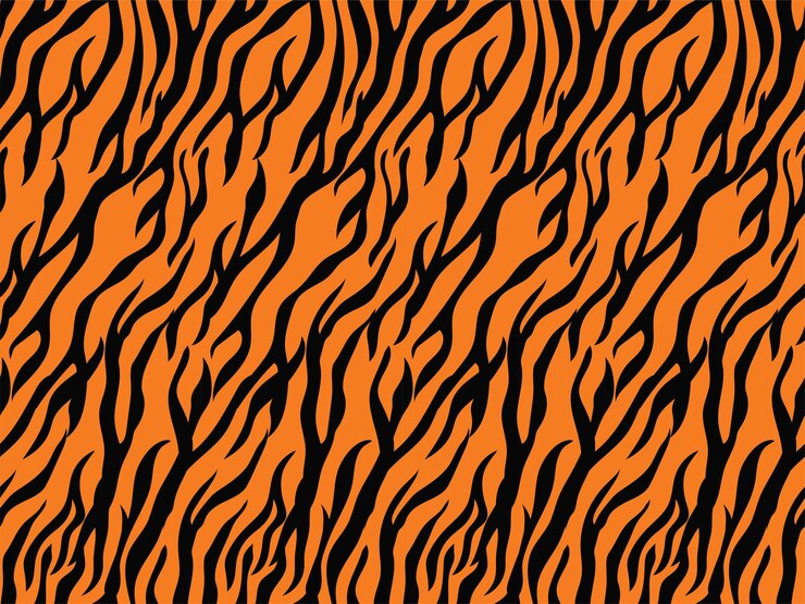 tygrys skóra zwierzę drukuj kolekcja mody tło zoo safari bezszwowe tło wzór zwierzaka