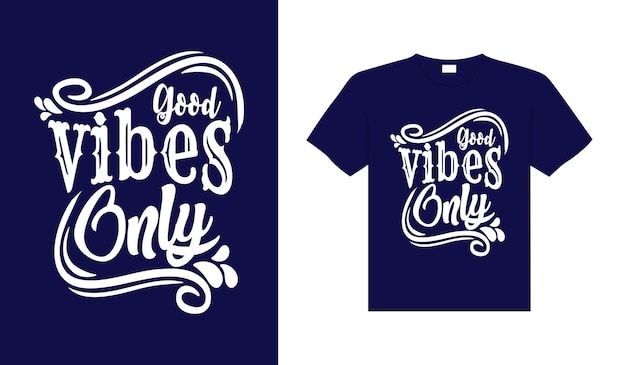 Tylko Dobre Wibracje Typografia Tshirt Design