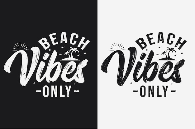 Plik wektorowy tylko plażowe wibracje typografia t shirt design