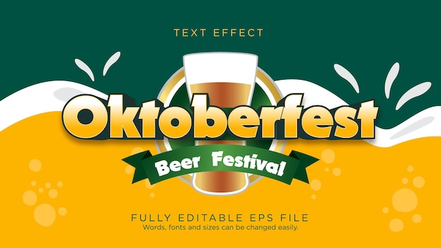 Typ czcionki efektu tekstowego Oktoberfest