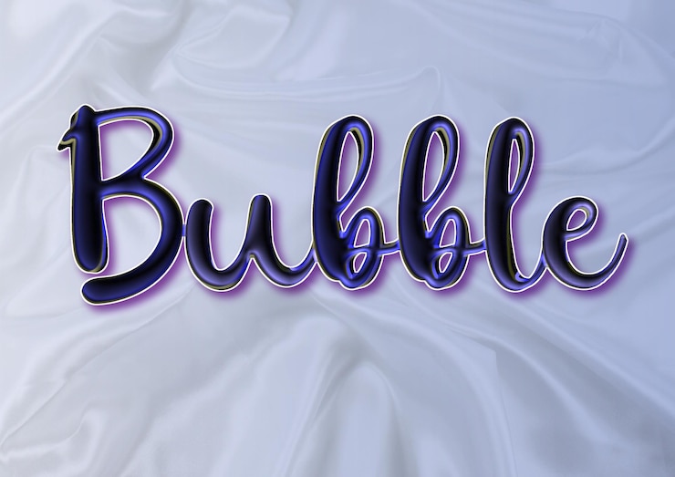 Wektor typografia bańkowa graffiti 3d