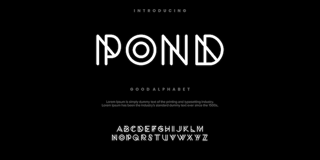 Typografia czcionki POND