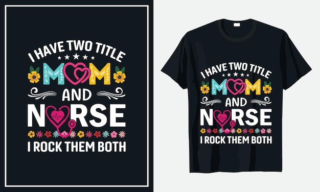 Typografia Dzień Matki Mama Tshirt Projekty Premium Wektorów