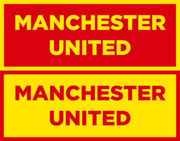 typografia manchesteru united