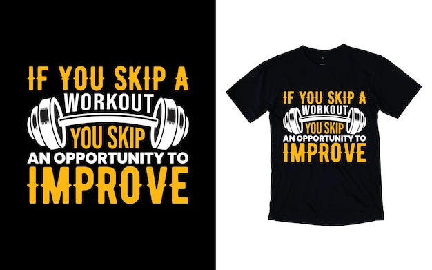 Typografia wektor siłownia tshirt projektuje siłownię cytaty Fitness tshirt projekt