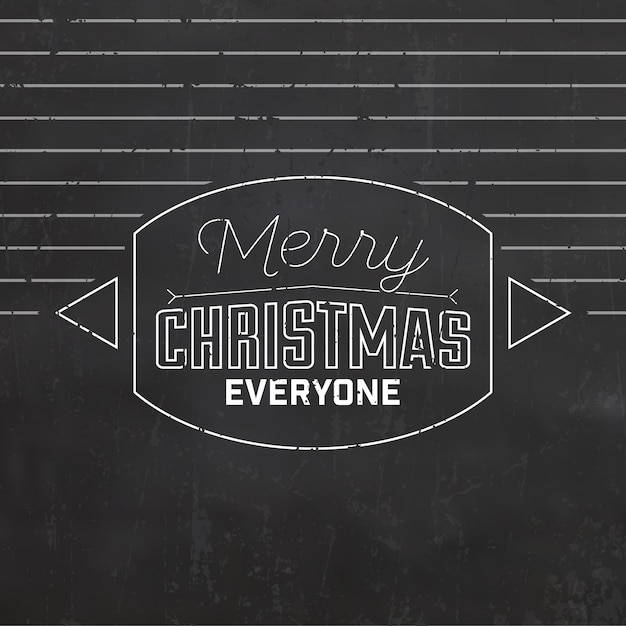 Typographicmerry Christmas