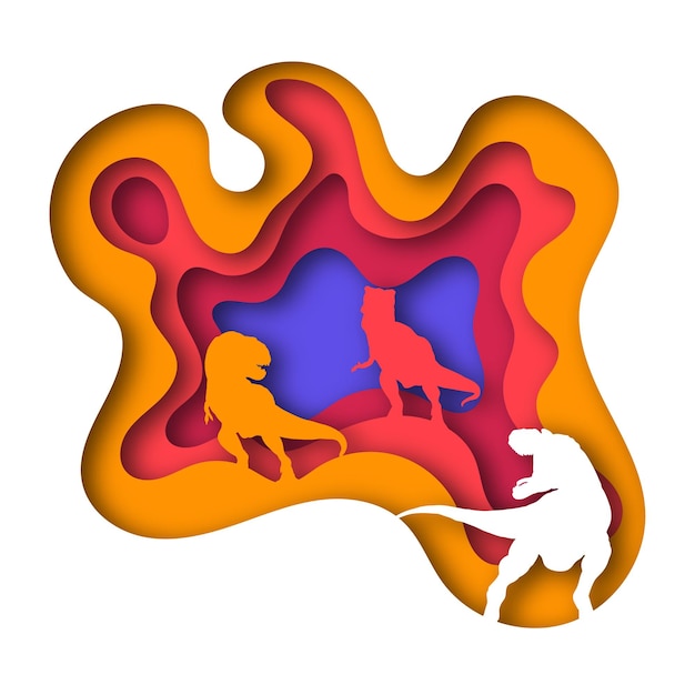 Plik wektorowy tyrannosaurus wektor wyciąć tło projektu