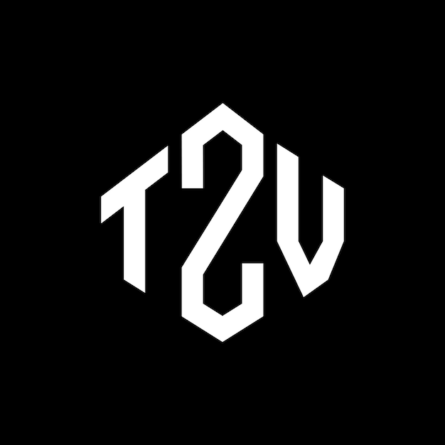 Tzv Letter Logo Design With Polygon Shape Tzv Polygon And Cube Shape Logo Design Tzv Hexagon Vector Logo Template Białe I Czarne Kolory Tzv Monogram Logo Biznesowe I Nieruchomości