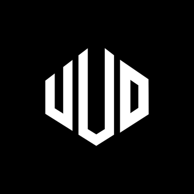 U.u.o. - Logo W Kształcie Wieloboku U.o.o. Wieloboku I Sześcianu U.o., Wzór Wektorowego Logo Sześcioboku, Kolory Białe I Czarne Monogram U.a.o. Logo Biznesowe I Nieruchomości