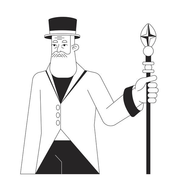Ubezpieczenie na życie bw koncepcja wektor punkt ilustracja Pewny siebie mężczyzna położył rękę na tarczy Kreskówka 2D płaska linia monochromatyczna na białym tle do projektowania interfejsu użytkownika sieci Web Edytowalny obraz bohatera koloru na białym tle