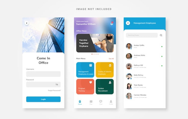 UI Design Zasoby ludzkie Smart Solution App
