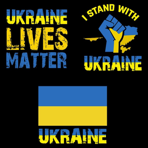 Ukraina Svg Cytaty Typografia Tshirt Design