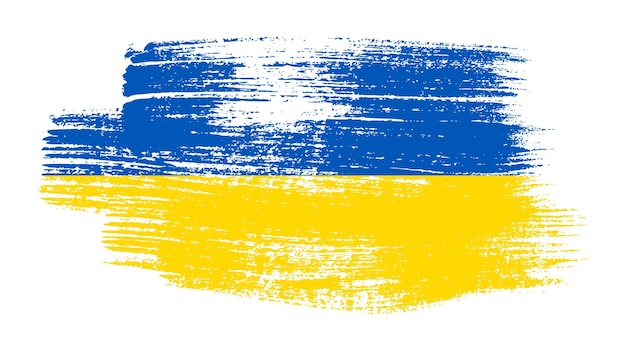 Ukraińska Flaga Narodowa W Stylu Grunge