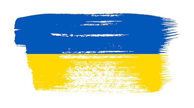 Ukraińska Flaga Narodowa W Stylu Grunge