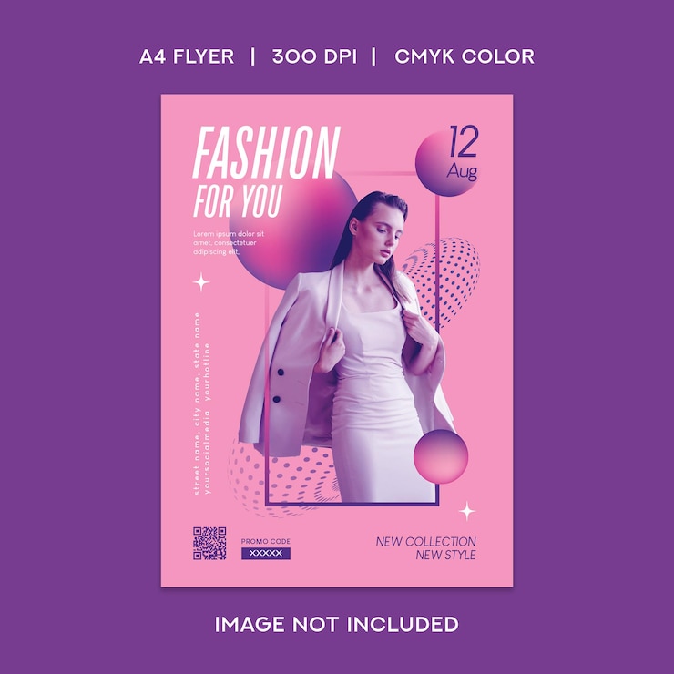 Wektor ulotka fashion fashion