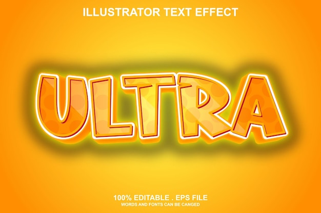 Ultra Efekt Tekstowy Edytowalny