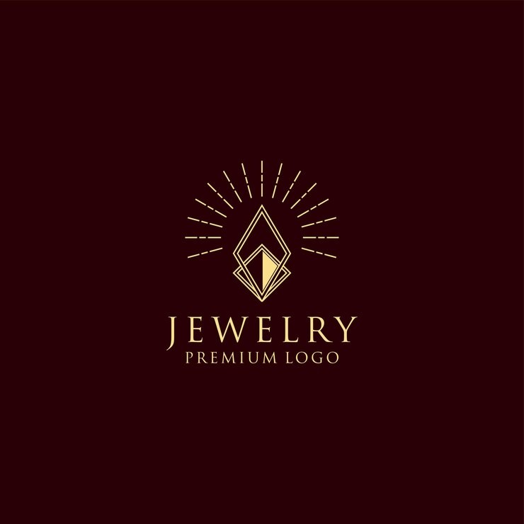Wektor unikalny i luksusowy projekt logo dla firmy jubilerskiej