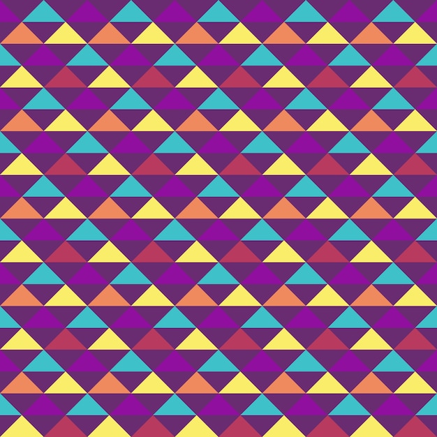 Unikalny kolorowy trójkąt geometryczny wzór