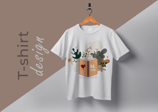 Unikalny plik wektorowy projektu książki Tshirt