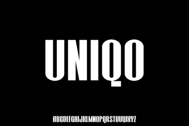 Uniqo Urban Condensed Bold Font