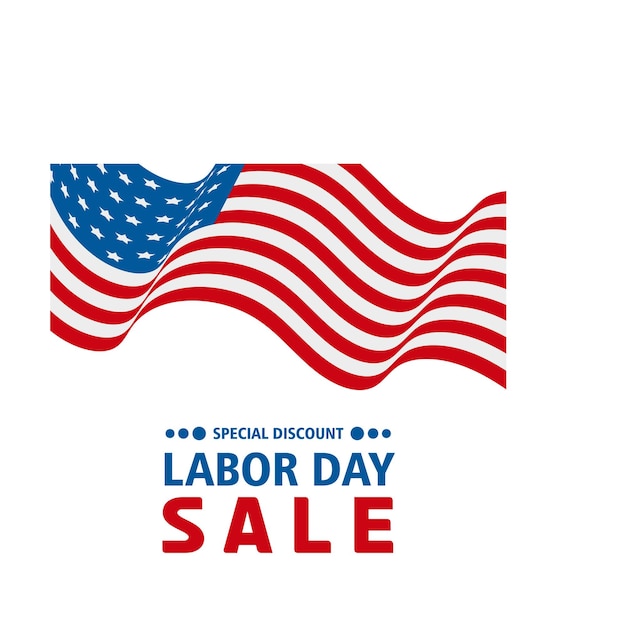 United States Labor Day Sale Oferta Specjalna Promocyjna Tła Zestaw Dla Biznesu.