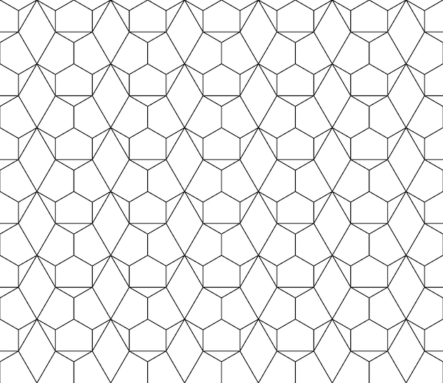 Uniwersalny, wysokiej jakości bezszwowy wzór geometryczny z edytowalną wagą obrysu, maską przycinającą. Streszczenie czarno-białe tło wektor w stylu klasycznym