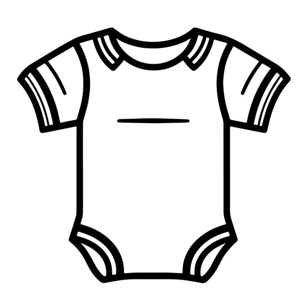 Plik wektorowy uproszczona ilustracja kostiumu dla niemowląt