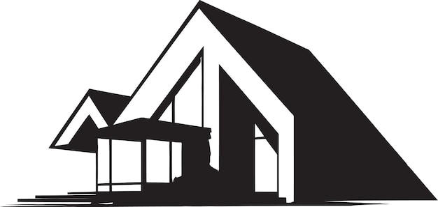 Plik wektorowy uproszczony znak mieszkania minimalny wektor domu logo czyste miejsce zamieszkania symbol minimalny ikonę wektoru domu