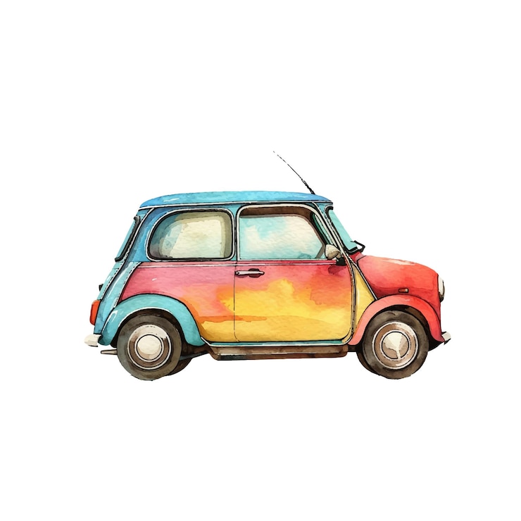 urocza ilustracja wektorowa w stylu akwarelu